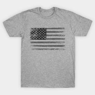 US Flag Vintage Distressed Look American Flag T-Shirt